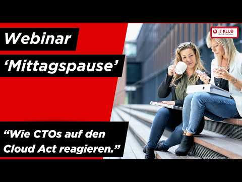 Grafik mit Save-the-Date Hinweis zum IT Klub Webinar (Online via Teams)