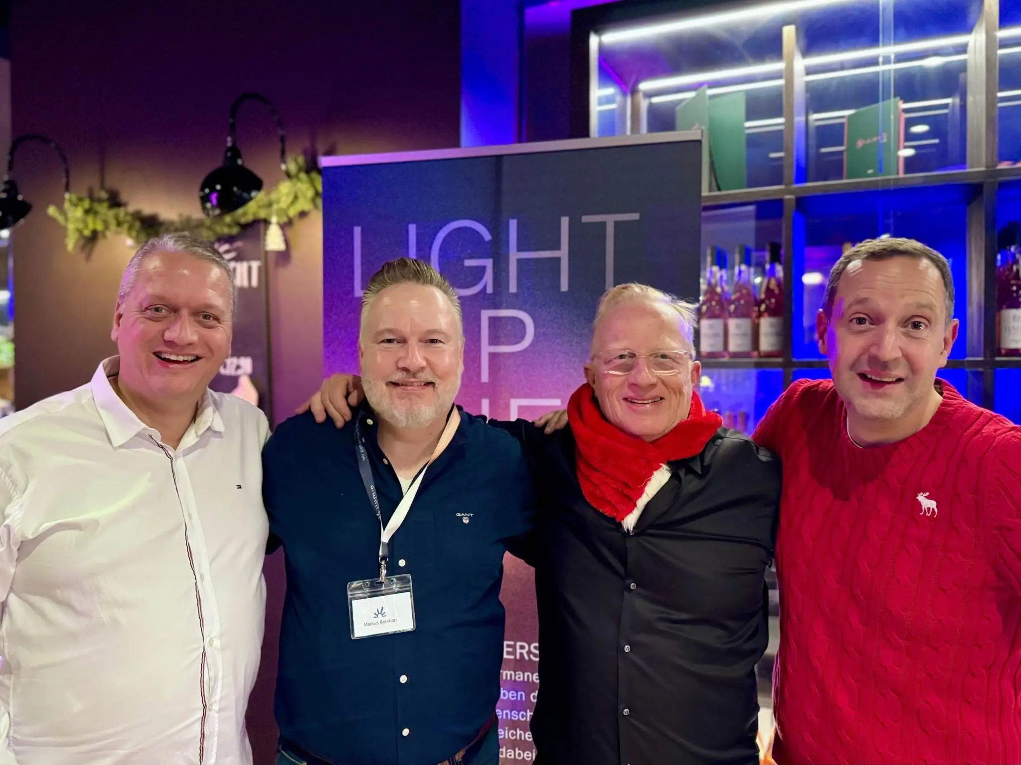 Foto bei der Weihnachtsparty bei ilum:e